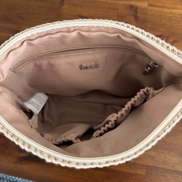 The Sak - Hand Crochet Essential Pouch in Beach Stripe - Picture 6 of 10